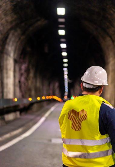 Tunnel eclairage Mobilite securite Trafiparc